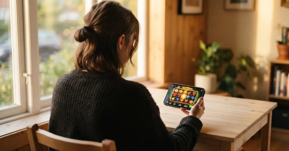 Joueur consultant un casino en ligne sur smartphone sans avoir encore transmis de document